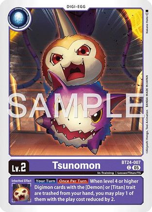 Tsunomon (BT24-007) - [Time Stranger]