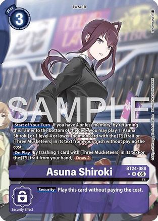 Asuna Shiroki (Alternate Art) (BT24-088) - [Time Stranger] Foil - Trinity Hobby