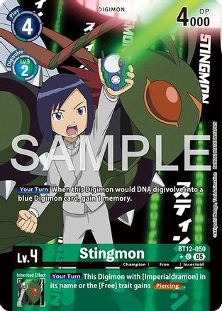 Stingmon (Alternate Art) (BT12-050) - [Advanced Booster Digimon Generation] Foil - Trinity Hobby
