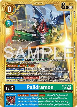 Paildramon (Alternate Art) (BT16-025) - [Advanced Booster Digimon Generation] Foil - Trinity Hobby