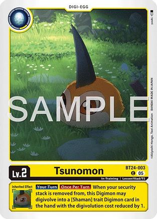 Tsunomon (BT24-003) (BT24-003) - [Time Stranger] - Trinity Hobby
