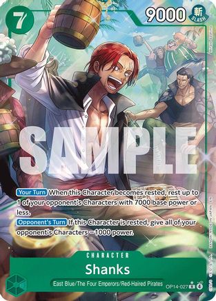 Shanks (Alternate Art) (OP14-027) - [The Azure Sea's Seven] Foil