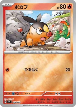 Tepig - 109/742 (Mirror Holo) (Japanese)  109/742 - [Start Deck 100 Battle Collection]