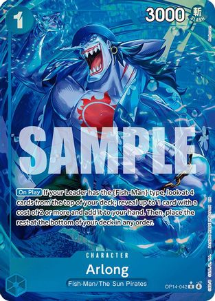 Arlong - (Alternate Art) (OP14-042) - [The Azure Sea's Seven] Foil - Trinity Hobby