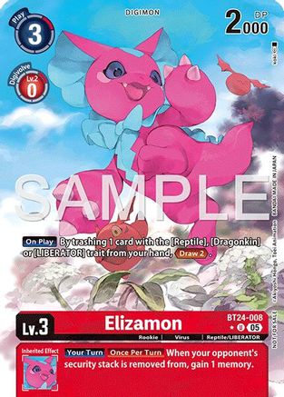 Elizamon (Box Topper) (BT24-008) - [Time Stranger] Foil - Trinity Hobby