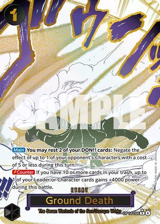Ground Death (Alternate Art) (OP14-096) - [The Azure Sea's Seven] Foil - Trinity Hobby