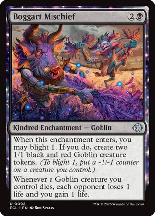 Boggart Mischief  (ECL-092) - [Lorwyn Eclipsed] - Trinity Hobby