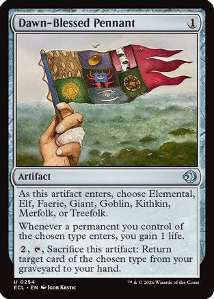 Dawn-Blessed Pennant  (ECL-254) - [Lorwyn Eclipsed] - Trinity Hobby