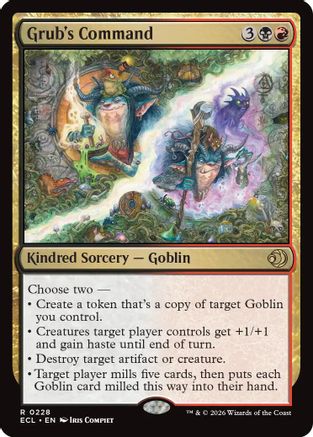 Grub's Command  (ECL-228) - [Lorwyn Eclipsed] - Trinity Hobby