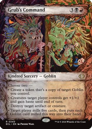 Grub's Command (Showcase)  [Foil]  (ECL-340) - [Lorwyn Eclipsed] - Trinity Hobby