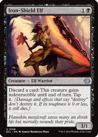 Iron-Shield Elf  [Foil]  (ECL-108) - [Lorwyn Eclipsed] - Trinity Hobby