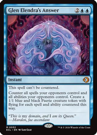 Glen Elendra's Answer  (ECL-052) - [Lorwyn Eclipsed]