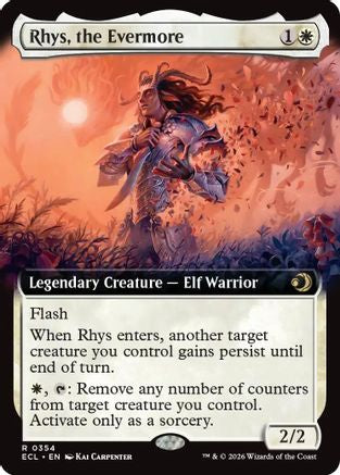 Rhys, the Evermore (Extended Art)  (ECL-354) - [Lorwyn Eclipsed] - Trinity Hobby