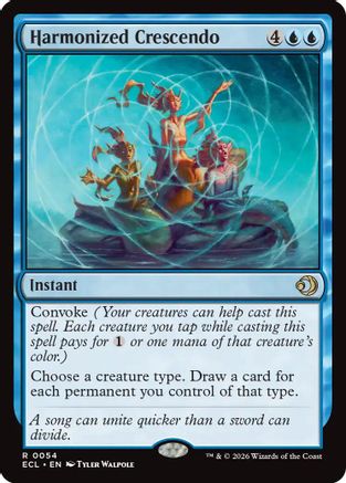Harmonized Crescendo  [Foil]  (ECL-054) - [Lorwyn Eclipsed] - Trinity Hobby