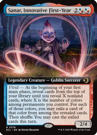 Sanar, Innovative First-Year (Extended Art)  [Foil]  (ECL-378) - [Lorwyn Eclipsed] - Trinity Hobby