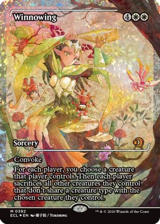 Winnowing (Showcase) (Fracture Foil)  [Foil]  (ECL-392) - [Lorwyn Eclipsed] - Trinity Hobby