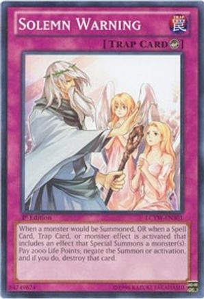 Solemn Warning [LCYW-EN301] Common - Trinity Hobby