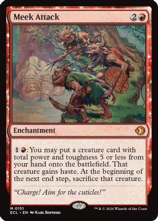 Meek Attack  [Foil]  (ECL-151) - [Lorwyn Eclipsed] - Trinity Hobby