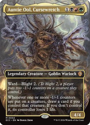 Auntie Ool, Cursewretch (Borderless)  (ECC-002) - [Commander: Lorwyn Eclipsed] - Trinity Hobby