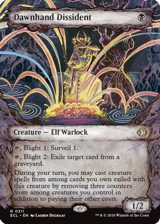 Dawnhand Dissident (Showcase)  [Foil]  (ECL-311) - [Lorwyn Eclipsed] - Trinity Hobby