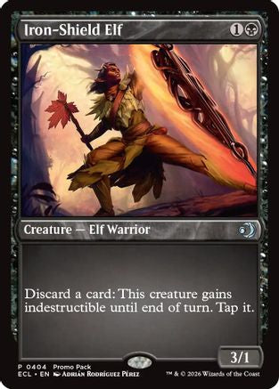 Iron-Shield Elf  [Foil]  (PPECL-404) - [Promo Pack: Lorwyn Eclipsed] - Trinity Hobby