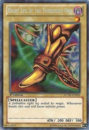 Right Leg of the Forbidden One [LCYW-EN302] Secret Rare - Trinity Hobby