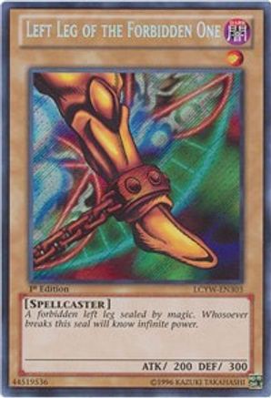 Left Leg of the Forbidden One [LCYW-EN303] Secret Rare - Trinity Hobby