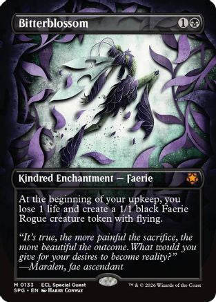Bitterblossom (Borderless)  [Foil]  (SPG-133) - [Special Guests] - Trinity Hobby