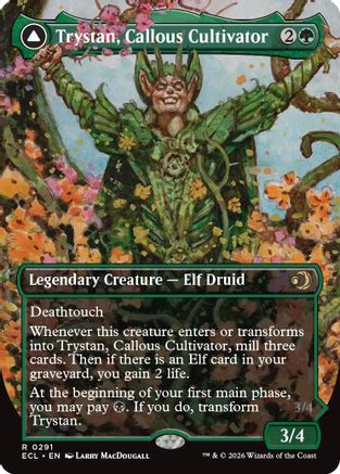 Trystan, Callous Cultivator (Borderless)  (ECL-291) - [Lorwyn Eclipsed] - Trinity Hobby