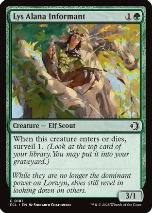Lys Alana Informant  (ECL-181) - [Lorwyn Eclipsed]
