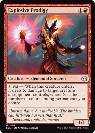 Explosive Prodigy  [Foil]  (ECL-136) - [Lorwyn Eclipsed] - Trinity Hobby