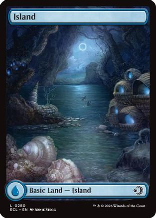 Island (0280)  [Foil]  (ECL-280) - [Lorwyn Eclipsed] - Trinity Hobby
