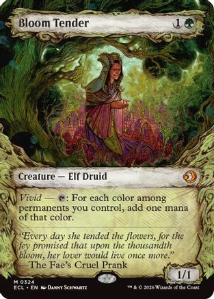 Bloom Tender (0324) (Showcase)  [Foil]  (ECL-324) - [Lorwyn Eclipsed] - Trinity Hobby