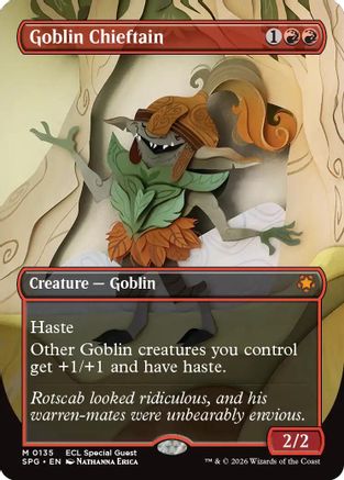 Goblin Chieftain (Borderless)  (SPG-135) - [Special Guests] - Trinity Hobby