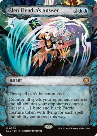 Glen Elendra's Answer (Showcase)  [Foil]  (ECL-306) - [Lorwyn Eclipsed] - Trinity Hobby