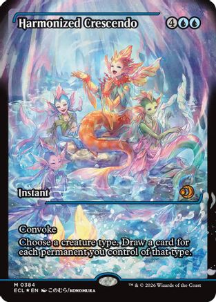 Harmonized Crescendo (0384) (Showcase)  [Foil]  (ECL-384) - [Lorwyn Eclipsed] - Trinity Hobby
