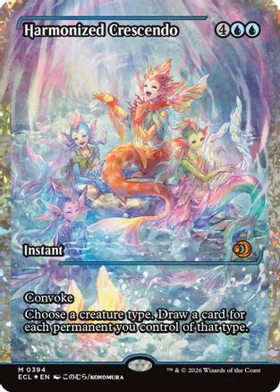 Harmonized Crescendo (0394) (Showcase) (Fracture Foil)  [Foil]  (ECL-394) - [Lorwyn Eclipsed] - Trinity Hobby