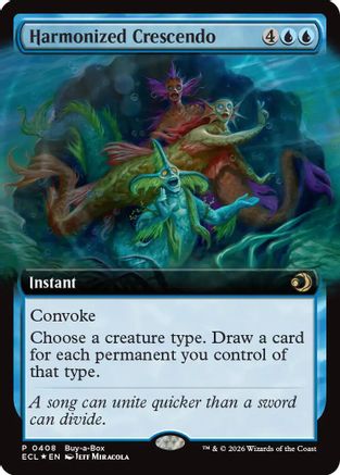 Harmonized Crescendo (Extended Art)  [Foil]  (BABP-408) - [Buy-A-Box Promos]