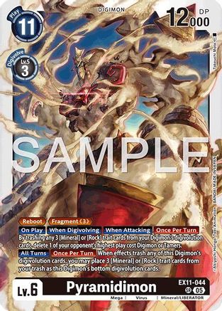 Pyramidimon (EX11-044) - [Dawn of Liberator] Foil - Trinity Hobby