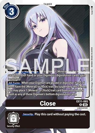 Close (EX11-065) - [Dawn of Liberator] Foil - Trinity Hobby
