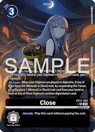 Close (Alternate Art) (EX11-065) - [Dawn of Liberator] Foil - Trinity Hobby