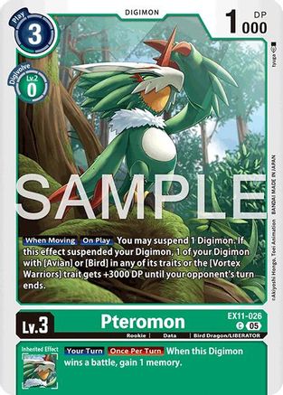 Pteromon (EX11-026) - [Dawn of Liberator] - Trinity Hobby