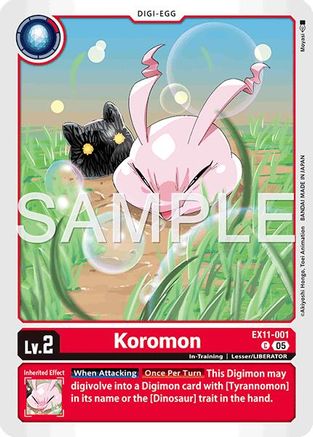 Koromon (EX11-001) - [Dawn of Liberator] - Trinity Hobby