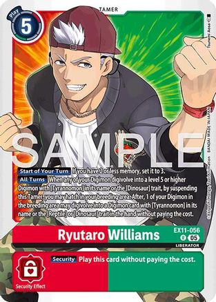 Ryutaro Williams (EX11-056) - [Dawn of Liberator] Foil - Trinity Hobby