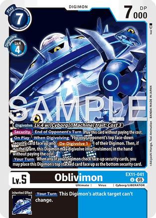 Oblivimon (EX11-041) - [Dawn of Liberator] - Trinity Hobby