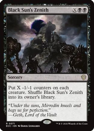 Black Sun's Zenith  (ECC-071) - [Commander: Lorwyn Eclipsed] - Trinity Hobby