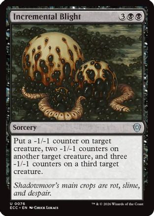 Incremental Blight  (ECC-076) - [Commander: Lorwyn Eclipsed] - Trinity Hobby
