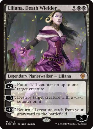 Liliana, Death Wielder  (ECC-078) - [Commander: Lorwyn Eclipsed] - Trinity Hobby