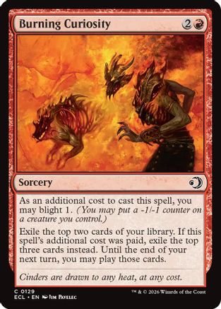 Burning Curiosity  [Foil]  (ECL-129) - [Lorwyn Eclipsed] - Trinity Hobby