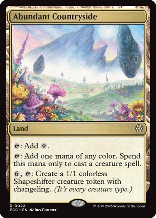 Abundant Countryside  (ECC-022) - [Commander: Lorwyn Eclipsed] - Trinity Hobby